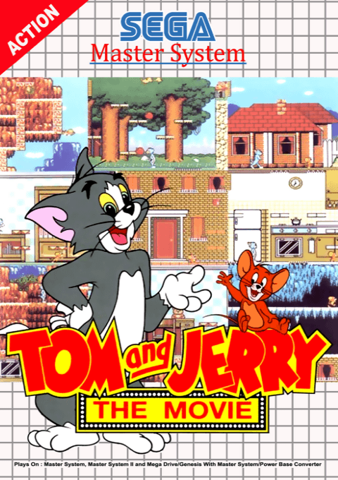 Tom and Jerry the Movie box art for Sega Master System